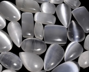 Vente en gros lot cabochons en cristal de guérison naturelle pierres précieuses sélénite de haute qualité cabines pierres précieuses en vrac bijoux faits à la main - Product Image 2