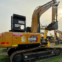 Excavatrice sur chenilles Sany SY235C de 24 tonnes, pelleuse moyenne avec moteur Isuzu 6BG1, d'occasion, pour travaux de terrassement et construction chinoise