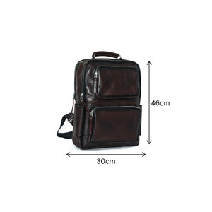 30CM x 46CM Sac à dos en cuir de buffle de haute qualité avec accessoires haut de gamme - Product Image 1