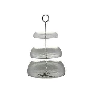 Luxury <b>Gold</b> Metal <b>Cake</b> Stand With Mirror <b>Top</b> Perfect For Elegant Dessert Display And Sophisticated Table Arrangements - Product Image 5