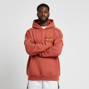 Sudaderas con Capucha Extra Grandes de Invierno para Hombre, 100% Algodón, Gruesas, con Logotipo Personalizado Impreso en DTF, Bordado, Ecológicas, al por Mayor - Product Image 1