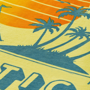 Camisetas de algodón 100% para hombre Estampado amarillo y azul con cuello redondo Logotipos personalizables disponibles en color puro al por mayor - Product Image 5