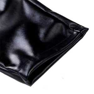 2025กางเกงหนังวัวแท้สำหรับผู้ชายกางเกงยีนส์ดีไซน์แบบมีสไตล์พร้อมเชือกผูก - Product Image 5