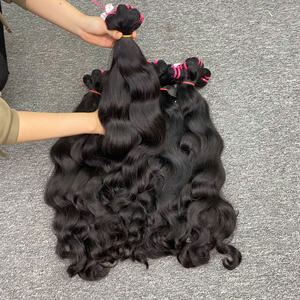 2024 Meilleure vente Extensions de cheveux vietnamiens ondulés naturels soyeux et doux au toucher Machine Double trame droite Style meilleur vendeur - Product Image 1