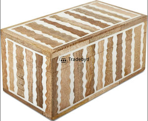 Caja de recuerdo con incrustaciones de hueso de lujo para decoración elegante del hogar hecha a mano por Tradebyd - Product Image 3