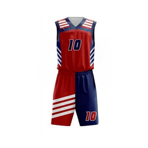 Wholesale Custom 100% Polyester Basketball Uniform Set Breathable Plus Size with Front Logo for <b>Autumn</b> Season - Product Image 5