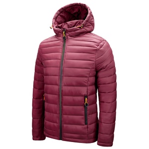 Unisex <b>Lightweight</b> Waterproof Eco-Friendly Quilted Puffer <b>Jacket</b> with Hood Zipper Closure Winter <b>Casual</b> Outwear ODM - Product Image 3