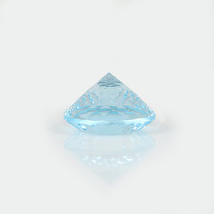 ได้รับการรับรองว่าเป็นสีฟ้าบุษราคัมหลวมจี้สีฟ้าตัดเว้ารอบสำหรับทำเครื่องประดับอัญมณีบุษราคัมสีฟ้า - Product Image 3