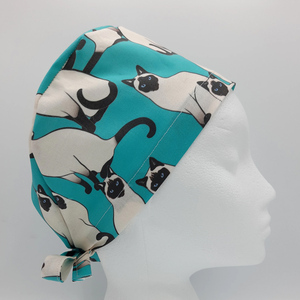 Vente chaude Réglable Personnalisé Chat Conception Médecin Infirmières Cheveux Chapeaux Tissu Médical Dentaire Cap Hygiène Chirurgical Gommage Cap - Product Image 4