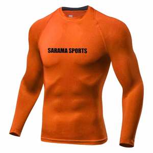 Rashguard MMA personnalisé et élégant pour homme, 100 % polyester écologique, manches longues, pour fitness et entraînement en salle, coupe ajustée, le meilleur - Product Image 2