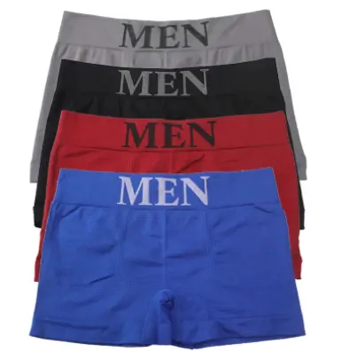 Men's Panties Underwear Boxers Breathable Man Boxer Solid Underpants Comfortable Male Brand Shorts Black Blue Underwear