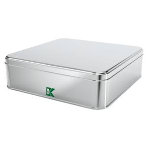 Square Tin Can 4 lt Cosmetic <b>Metal</b> <b>Storage</b> <b>Box</b> 232 x 232 mm x H71 mm 4 lt - Product Image 1