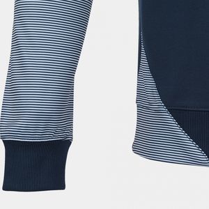 Vente chaude Hommes Lourd Polyester Coton Ras Du Cou À Manches Longues Sweat Teint Uni Avec Panneau Latéral Pour L'automne - Product Image 6