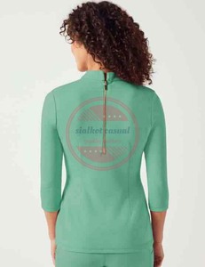 Uniformes médicaux à manches courtes col en V haut d'infirmière d'hôpital à vendre - Product Image 4