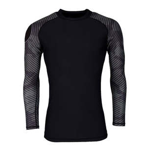 Camiseta de Compresión de Manga Larga para Hombre, Secado Rápido, Spandex, Poliéster, Deportiva, para Natación, Surf - Product Image 3