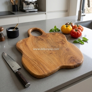 เขียงไม้สักเขียงไม้สักเขียงหั่นเนื้อผลไม้ผักเครื่องครัว - Product Image 6