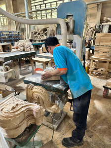 Ménsulas decorativas de madera maciza de diseño moderno de mediados de siglo para Hotel Villa estilo granja decoración de construcción duradera ecológica - Product Image 2