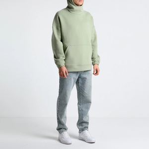 แจ็กเก็ตมีฮู้ดแบบสวมหัวและซิปยืดหยุ่นแบบมีฮู้ดปรับได้ทันสมัยสำหรับผู้ชายเสื้อแจ็คเก็ตแบบสวมหัวทรงโอเวอร์ไซส์ใส่สบาย - Product Image 6