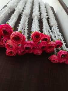 พวงมาลัยจัสมินแฮนด์เมดพร้อมเชือก tuberose และ runuculus Flower Bunche สำหรับการตกแต่งงานแต่งงานและงานปาร์ตี้ในงานเทศกาลทั้งหมด - Product Image 4