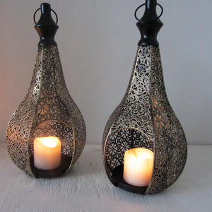 โคมไฟสำหรับการตกแต่งบ้านในร่มและกลางแจ้งโคมไฟแบบแขวนในเทศกาลไม่มีเปลวไฟโคมไฟลมพร้อมไฟกลางคืนดีไซน์เป็นเทียน - Product Image 5