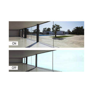 <span class=keywords><strong>Pellicola</strong></span> PDLC autoadesiva bianco latte commutabile, dimmerabile, per la privacy, con design decorativo moderno per uso alberghiero - Product Image 2