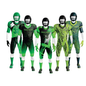 ชุดเสื้อผ้าอเมริกันฟุตบอลแขนสั้นแห้งเร็วระบายอากาศได้ดีมีดีไซน์พิมพ์ลายซับลิเมตตามสั่ง - Product Image 1