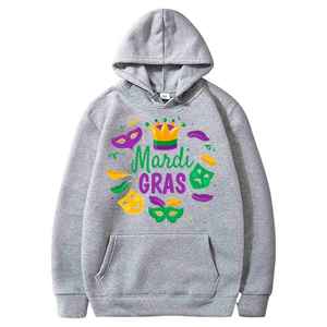 Happy Mardi Gras Fat Funny Mardi Gras Hombres Sudaderas con capucha - Product Image 4