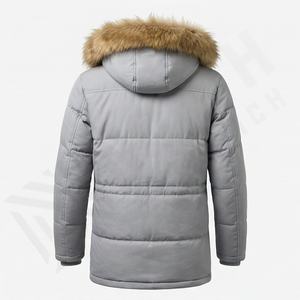 <b>Men's</b> Custom Logo Winter Windbreaker Parka Jacket Fashion Casual Outwear Reversible Waterproof Plus Size Cotton Warm Outerwear - Product Image 2