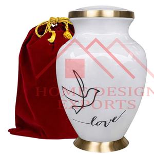 Fabricant et fournisseur urne de crémation en métal pour cendres humaines belle urne commémorative de haute qualité pour cendres humaines best-seller - Product Image 2