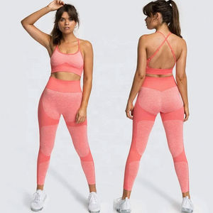 Nuevo Diseño de Leggings Deportivos para Mujer, Leggings Ajustados de Cintura Alta para Gimnasio, Ropa Deportiva para Correr, Leggings con Sujetador Deportivo para Mujer - Product Image 2
