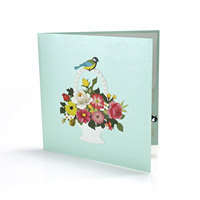 Cartes de vœux 3D personnalisées avec fleurs pour la fête des mères, en provenance du Vietnam, HMG, avec modèle pop-up et enveloppes incluses