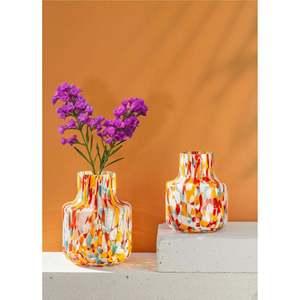 Vase en verre coloré 16x21 cm Produit élégant dans la catégorie Vases en verre et cristal - Product Image 2