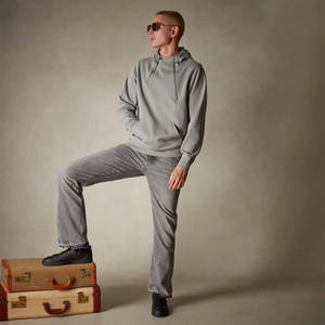 Sudadera con capucha y cremallera polar personalizada para hombre, chaqueta cálida de invierno con cremallera completa y capucha teñida Lisa para exteriores - Product Image 3