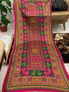 Nouvelle conception 2025, châles indiens de luxe Banjara, châles en viscose faits à la main, broderie lourde avec des miroirs, châles ethniques pour femmes - Product Image 2