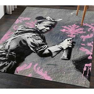 Alfombra con Diseño de Banksy Girl: Alfombra Abstracta de Estilo Urbano, Alfombra Suave No Tejida - Product Image 2