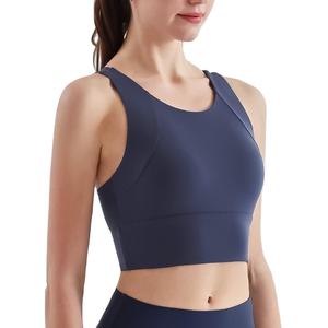 Soutien-gorge de sport écologique pour femme, sans coutures, respirant, rembourré, sans armatures, pour la gym, le yoga et les entraînements - Product Image 2