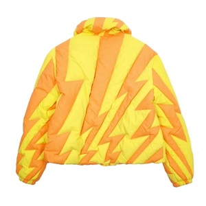 OEM Streetwear Apparel Wholesale Factory New Fashion Winter <b>Thick</b> <b>Quilted</b> Stand Custom Graphic Allover Print Puffer Jacket - Product Image 2