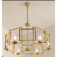 Lustres suspendus de luxe modernes en métal doré écologiques pour intérieur, salon, hôtel, chambre à coucher, mariage, 1,5 m (ingénierie)