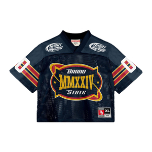 Maillots de football rétro en polyester surdimensionnés pour hommes avec sublimation - Product Image 5