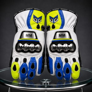 Gants de moto en cuir pour la course, nouveaux modèles 2027, protection complète des doigts, gants de course respirants et ventilés pour side-car - Product Image 5
