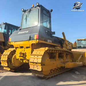 Bulldozer d'occasion Shantui SD16, marque chinoise d'origine, 16 tonnes, petit bulldozer sur chenilles, lame de bulldozer, équipement Cummins - Product Image 6