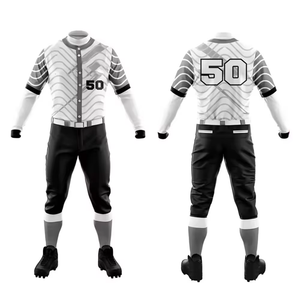 Uniformes de Béisbol y Sóftbol 100% Poliéster, Nuevos Uniformes Deportivos de Béisbol Hechos a Medida - Product Image 4