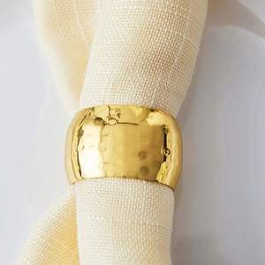 Classic <b>plain</b> metal napkin <b>ring</b> set durable polished finish for versatile use in restaurants hotels or catering services - Product Image 5