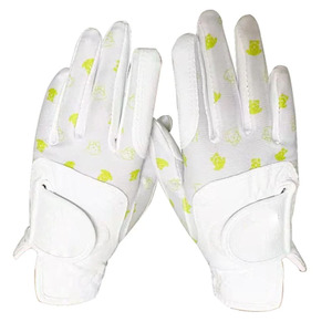 Gants de golf en cuir Cabretta de haute qualité pour femmes Logo en gros personnalisé en peau de mouton sport poignées respirantes appropriées - Product Image 4