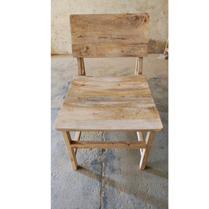 เก้าอี้ไม้ทำด้วยมือธรรมชาติสำหรับบ้านริมสระว่ายน้ำโรงแรมริมชายหาดคาเฟ่ใช้ปรับแต่งได้-สำหรับการรับประทานอาหารในฟาร์มและโรงเรียน - Product Image 1