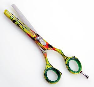 KOUNAIN, maquinilla de afeitar personalizada de 5,5 pulgadas, tijeras de corte de pelo de peluquero romas afiladas, colores personalizados de belleza hechos a mano - Product Image 4