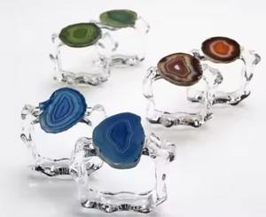 แหวนผ้าเช็ดปากทำจากยางเรซินลายดอกไม้สำหรับตกแต่งโต๊ะงานอีเวนต์โรแมนติกและงานตกแต่งงานแต่งงานทำมือที่มีเสน่ห์ - Product Image 3