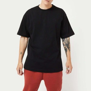 Venta al por mayor de alta calidad Blanco camisetas en blanco gráfico personalizado impreso algodón camiseta lisa de gran tamaño pesado hombres camiseta - Product Image 4