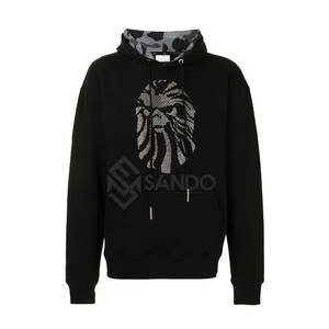 Conjunto Deportivo de Invierno 2025 para Hombre, con Pedrería, Mangas Largas, Capucha, 100% Algodón, Corte Regular, Alta Calidad, Uso Casual - Product Image 5