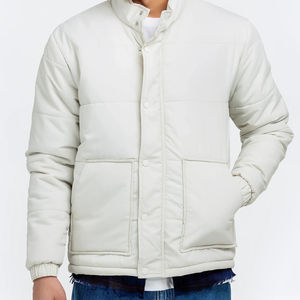 2025 haut vers le bas manteau hommes brillant visage tendance à capuche court épais hiver Bomber brillant doudoune pour hommes - Product Image 3